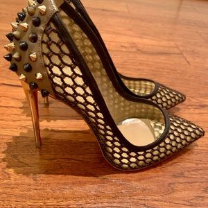 New Christian Louboutin Gunni 100 Knot Heel, 39